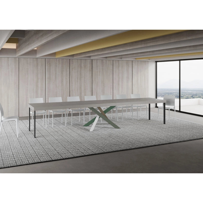 Tavolo allungabile 160/420x90 cm Volantis Premium telaio Multicolore 4/A - Cashmere
