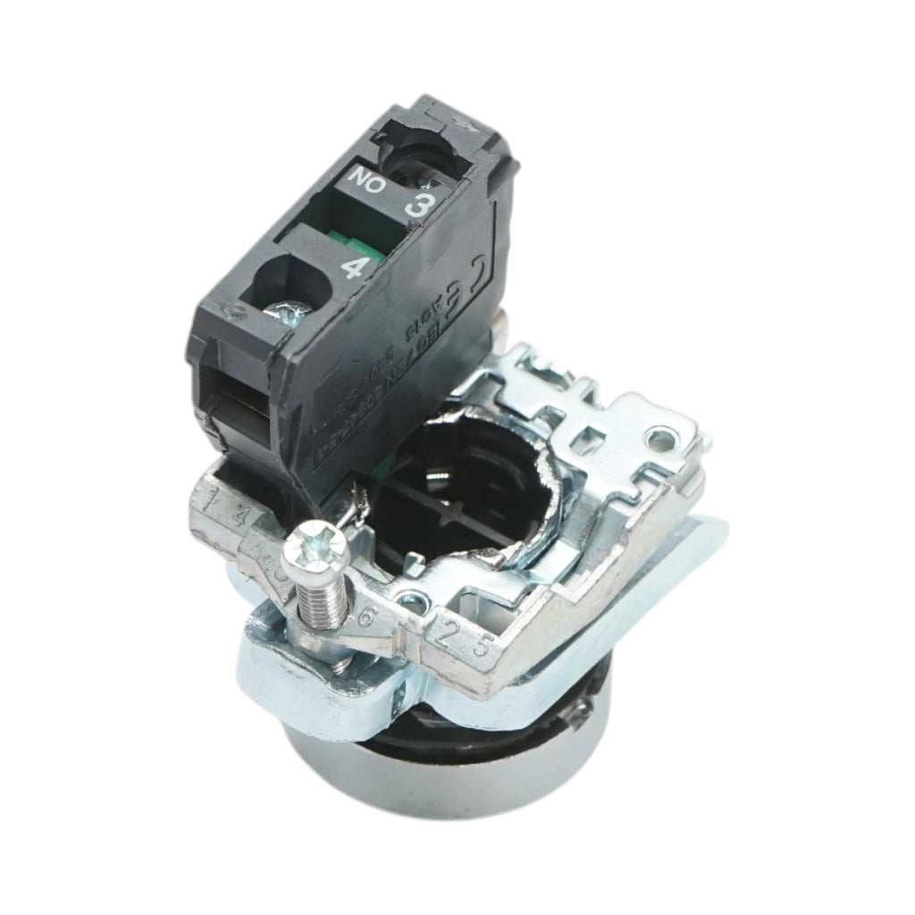 Pulsante bianco con ritorno e marcatura a freccia 1NO, 10A, TB4 Breckner Germany