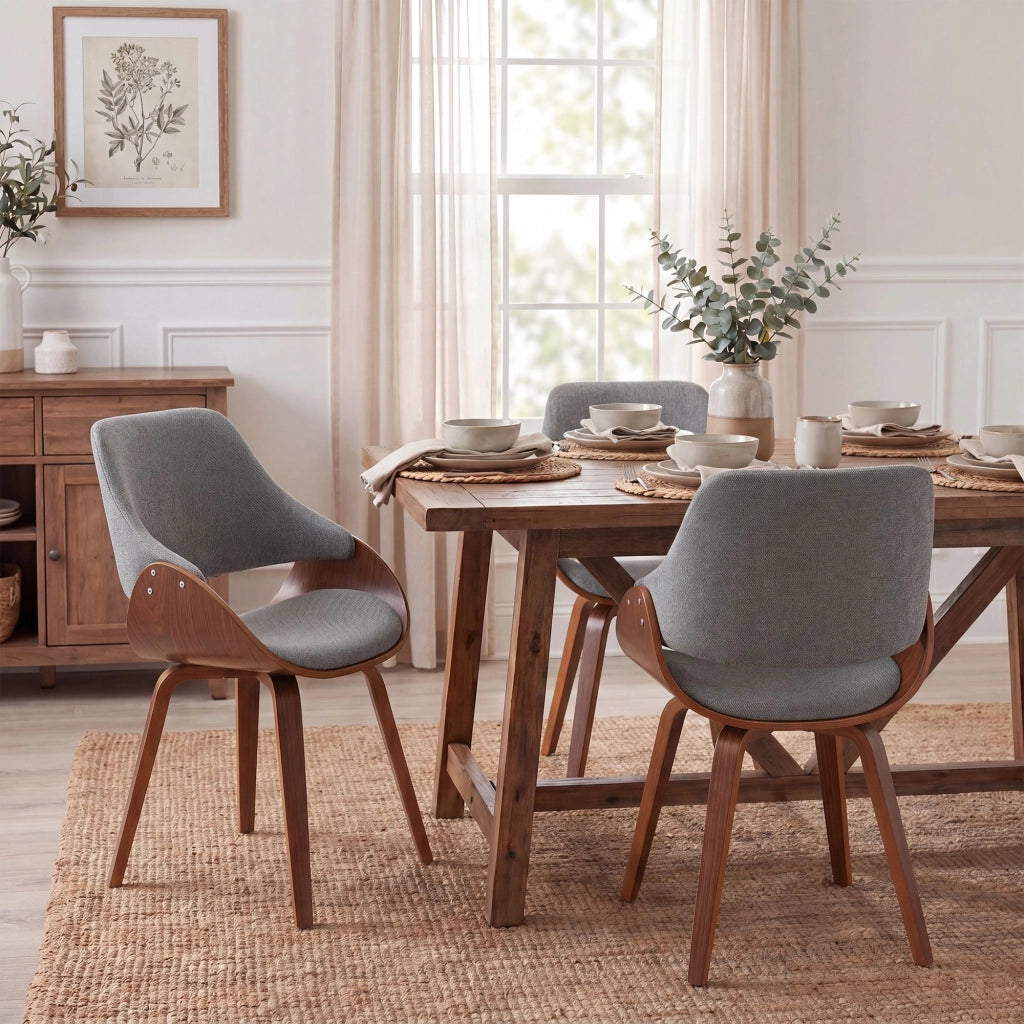 Sedia per sala da pranzo in tessuto Vangale 3