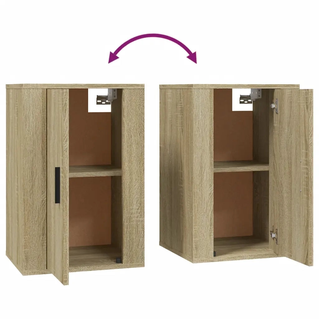 Mobili Porta TV a Parete 2 pz | Armadietto TV | Mobile Porta TV Rovere Sonoma 40x34,5x60 cm
