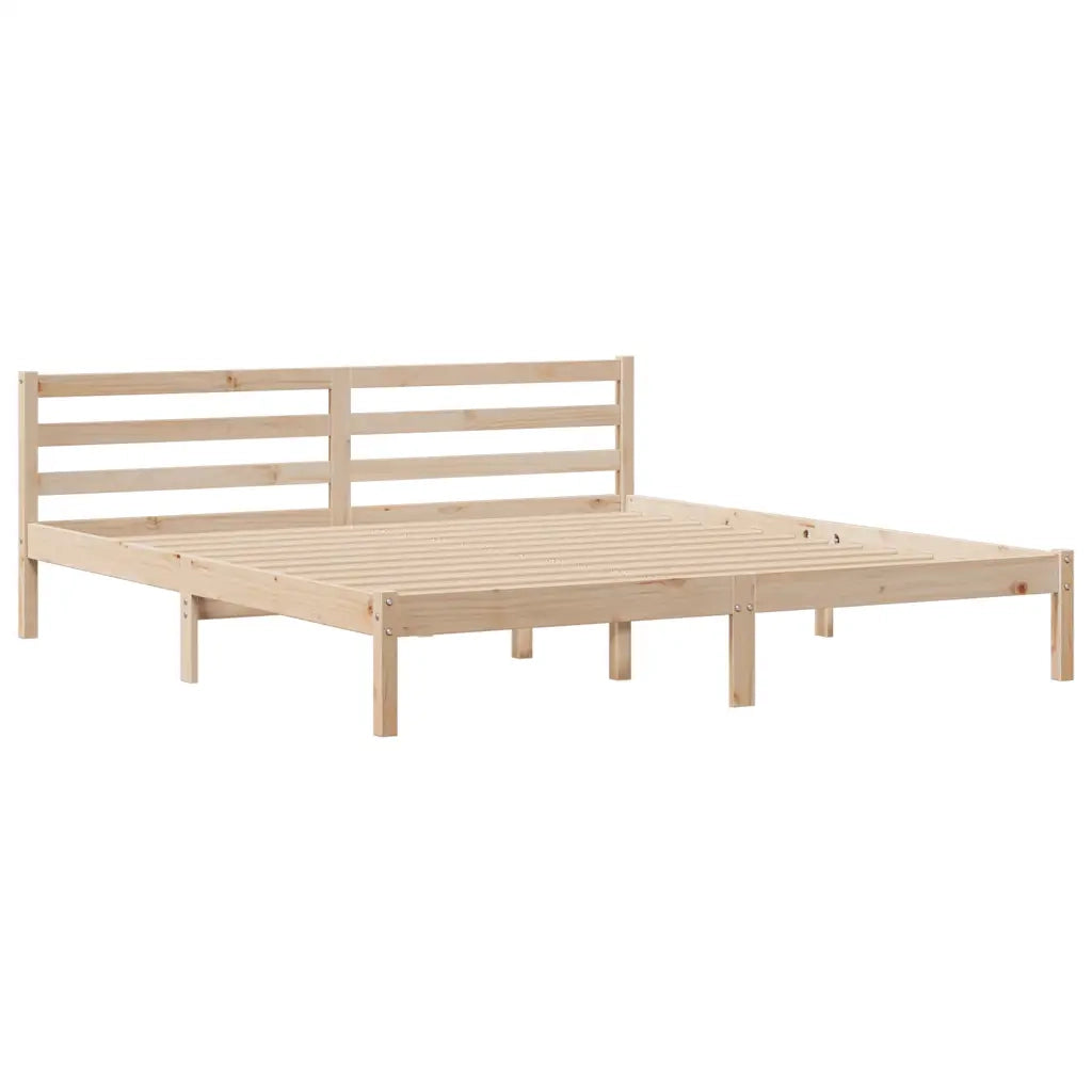 Letto Libreria senza Materasso 180x200 cm in Legno di Pino 3321944