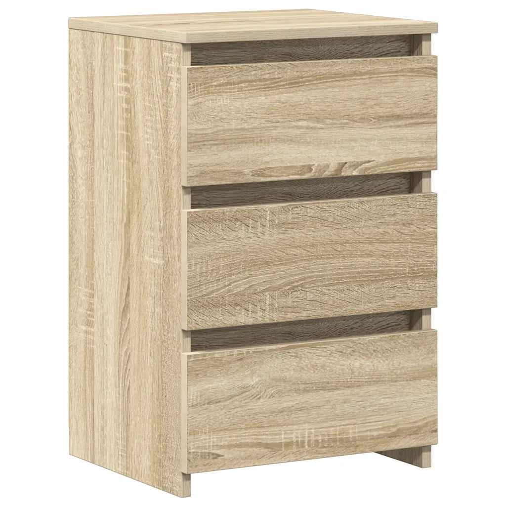 Comodini 2 pz-Set di 2 Tavolino da notte Rovere Sonoma 40x35x62,5 cm in Legno Multistrato