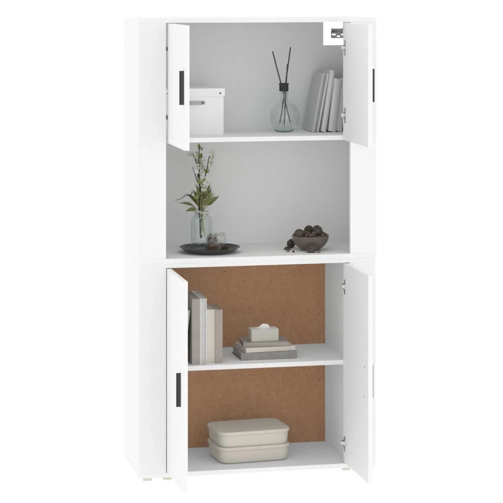 Credenza | Madia | Buffet da pranzo | Armadio da pranzo Bianca in Legno Multistrato