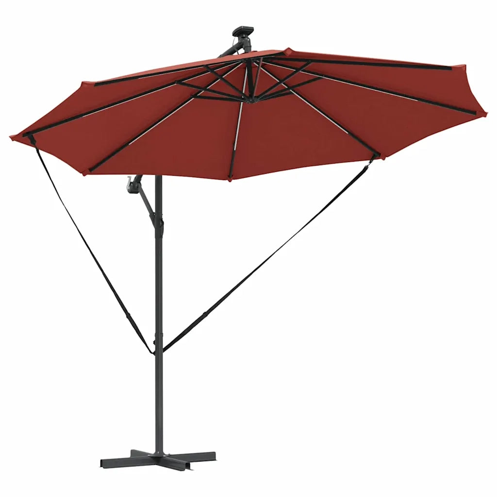 Ombrellone Terracotta 294 x 294 x 248 cm Poliestere e Alluminio 42003390