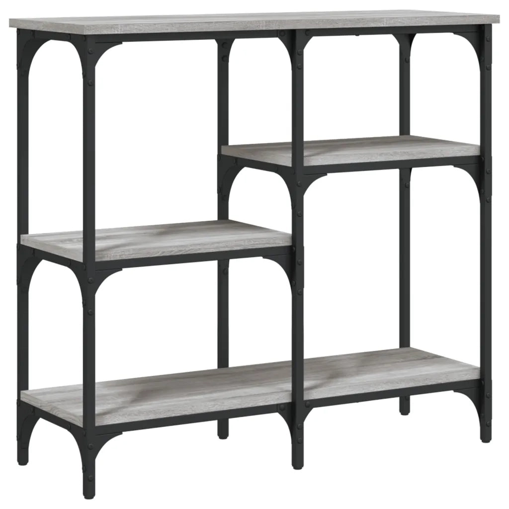Tavolo Consolle | Tavolo d'Ingresso Grigio Sonoma 80x29x75 cm in Legno Multistrato