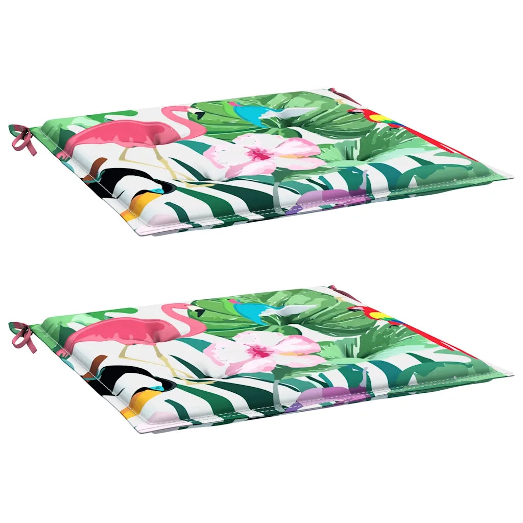 Cuscini per Sedia 2pz Multicolore 40x40x4 cm in Tessuto