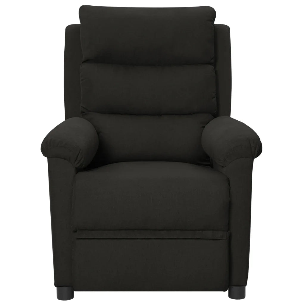 Poltrona | Sedia Relax Elettrica Reclinabile Nera in Tessuto