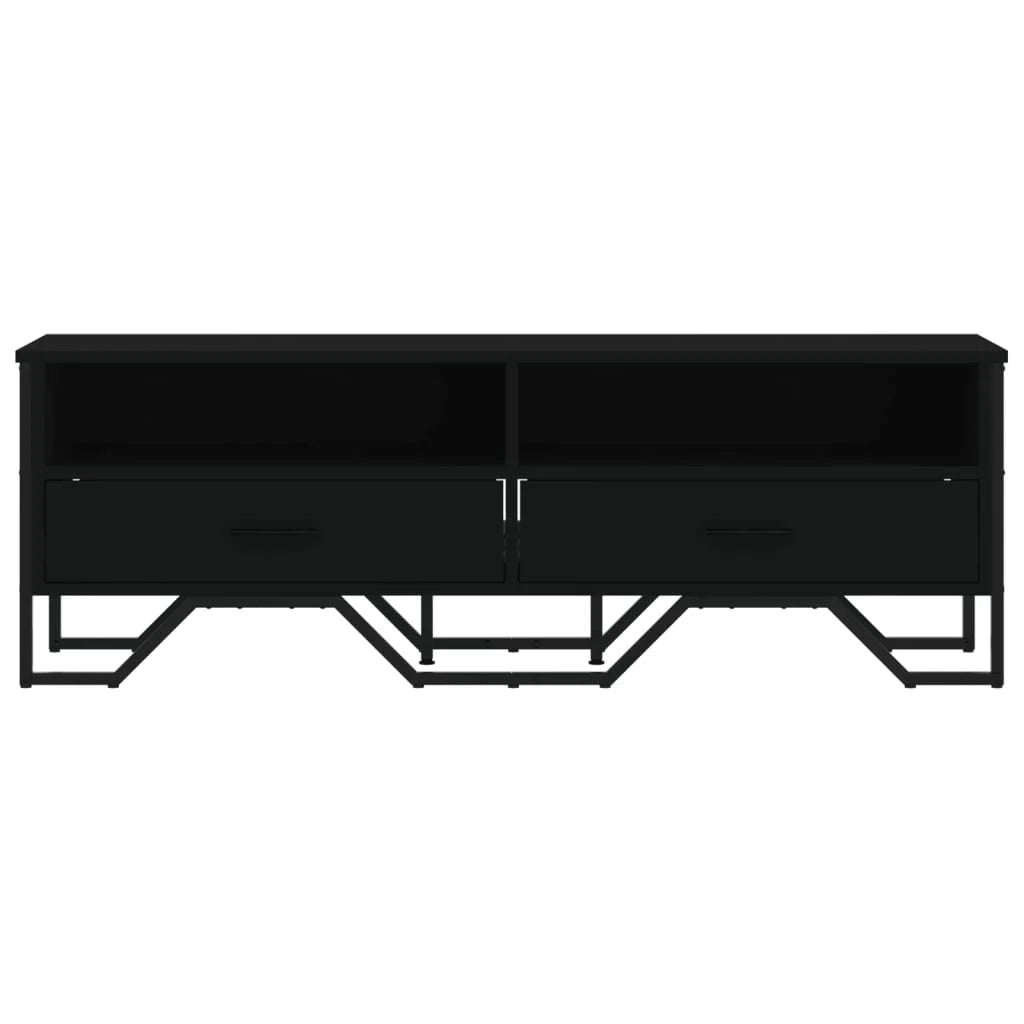 Mobile TV multimediale mensola TV credenza mobile TV sala da pranzo soggiorno camera da letto 122 x 34 x 41 cm legno ingegnerizzato nero 02_0025881