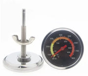 Termometro digitale per griglia - Metallo - Raggio di misura 50 a 400°C - Termometro bimetallico - Supporto antiscivolo - Peso ridotto 70g