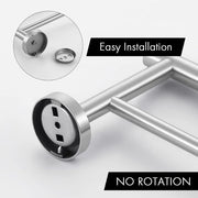 Oggetto da Bagno a Doppia Manica - Scaffale a Due Braccia - Organizzazione della Cucina da Bagno - Asciugatura Rapida - 60 cm - Finitura a Specchio