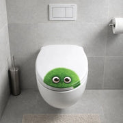 Sedile wc copri vater universale frizionato fantasia in mdf chiusura rallentata *** fantasia green sponge, confezione 1