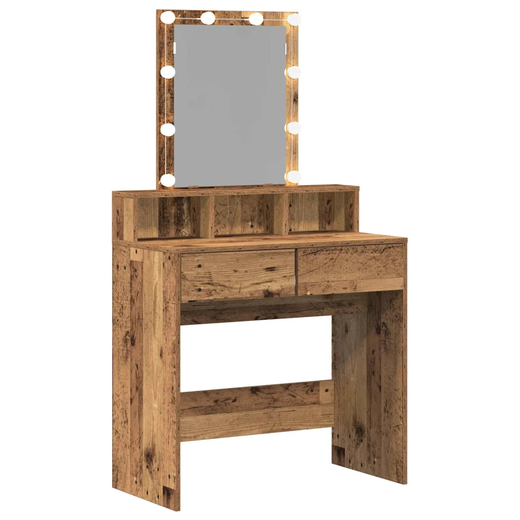 Tavolo da Trucco con cassetto Legno vecchio 80 x 41 x 144.5 cm 862300