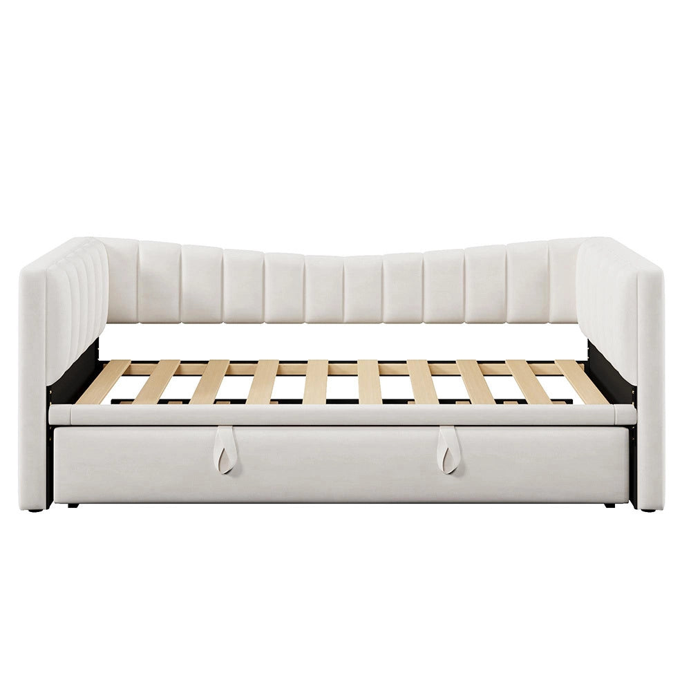 Divano letto daybed - Xylo - 90/180x200 cm letto nascosto bianco