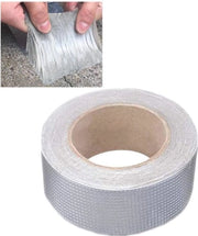 Tappetino di alluminio con nastro di gomma butilico idrorepellente per riparazioni, isolamento di dadi, fessurazione, bordi di finestre e tubi (50mm*5m)