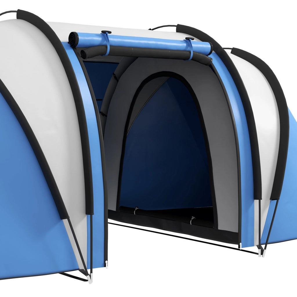 Tenda da campeggio per 4-5 persone impermeabile 3 stanze blu ¨C zephmum