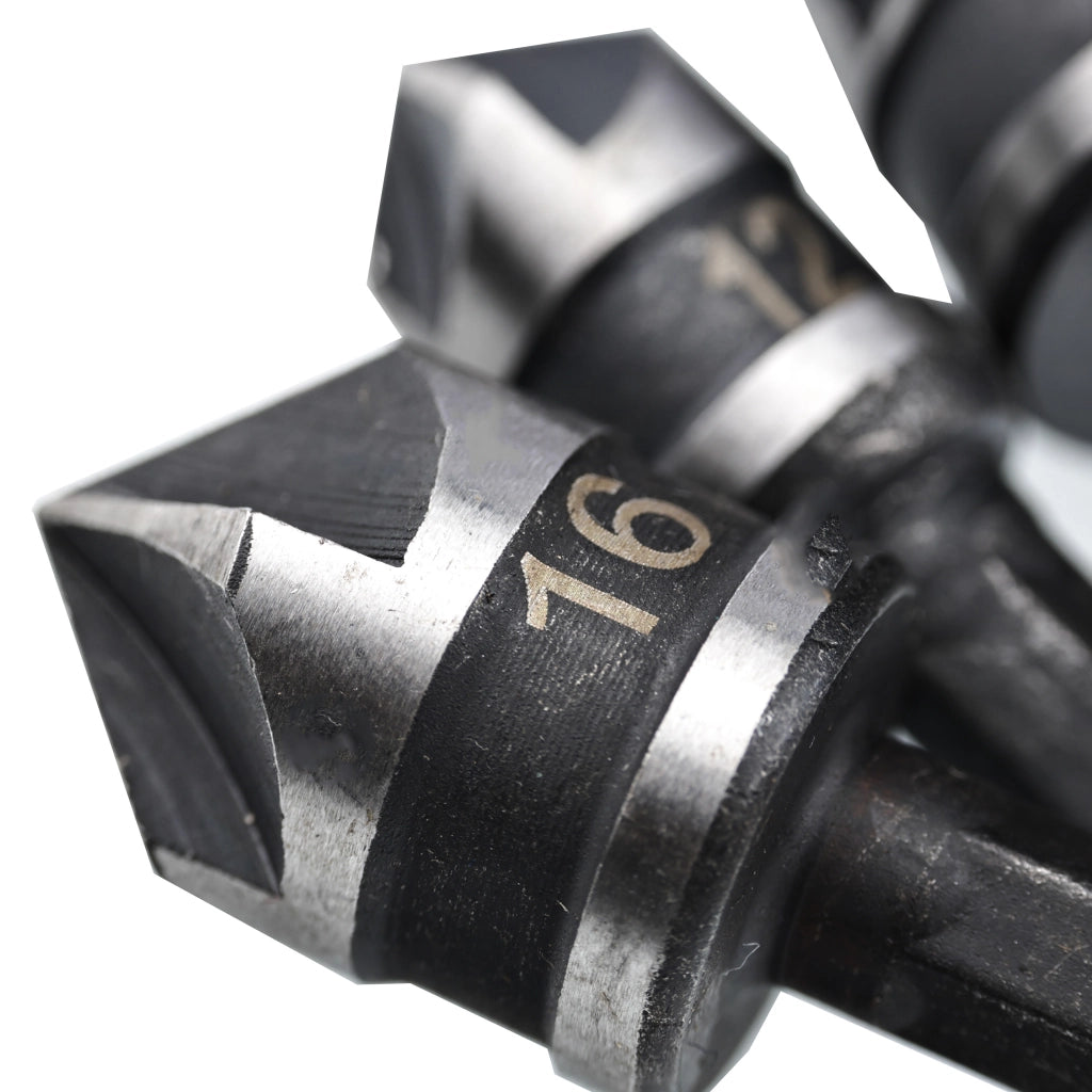 Set di Svasatori Rosfix 12, 16, 19 mm – Acciaio Inossidabile | Compatibile con Trapani Avvitatori | Precisione e Durata