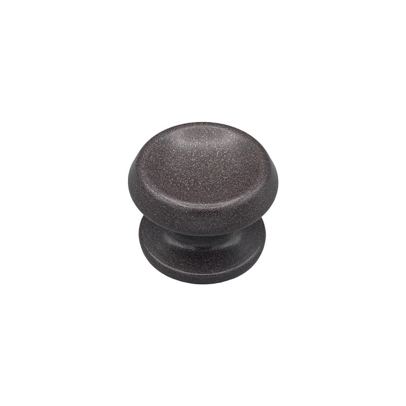 Pomolo fisso per porta SAGUATTI 866/80UAB in alluminio marrone opaco