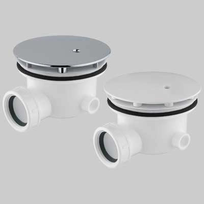 PILETTA PER DOCCIA MINIMALE FORO 90 MM  40 x 11/2 cover cromo     CGS