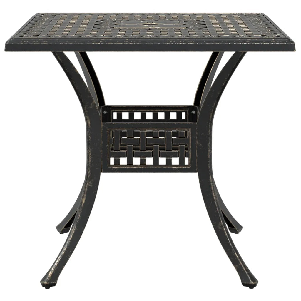 Set da Pranzo da Giardino 5 pz Bronzo in Alluminio Pressofuso 3216341