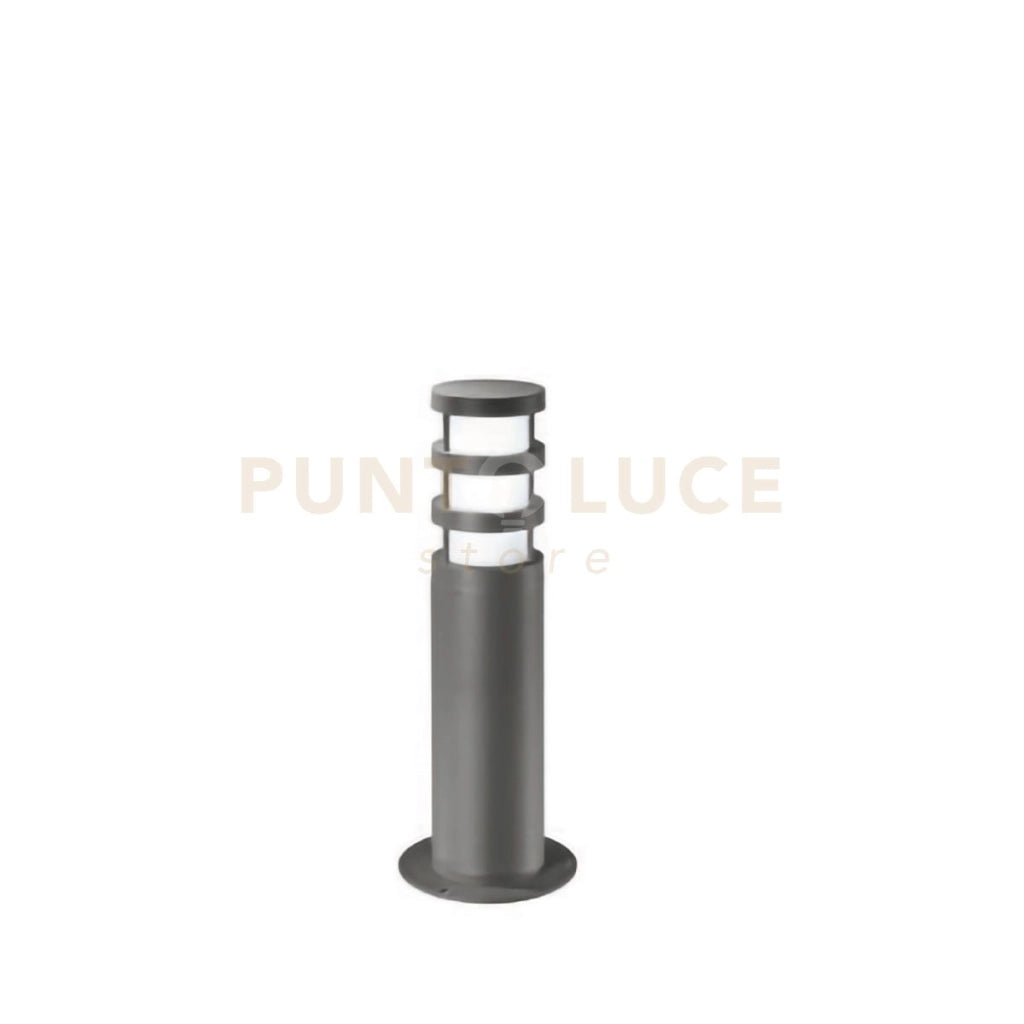 GES023-PALETTO DA ESTERNO COLORE GRIGIO ANTRACITE 1 LUCE ATTCCO E27 40CM IP54