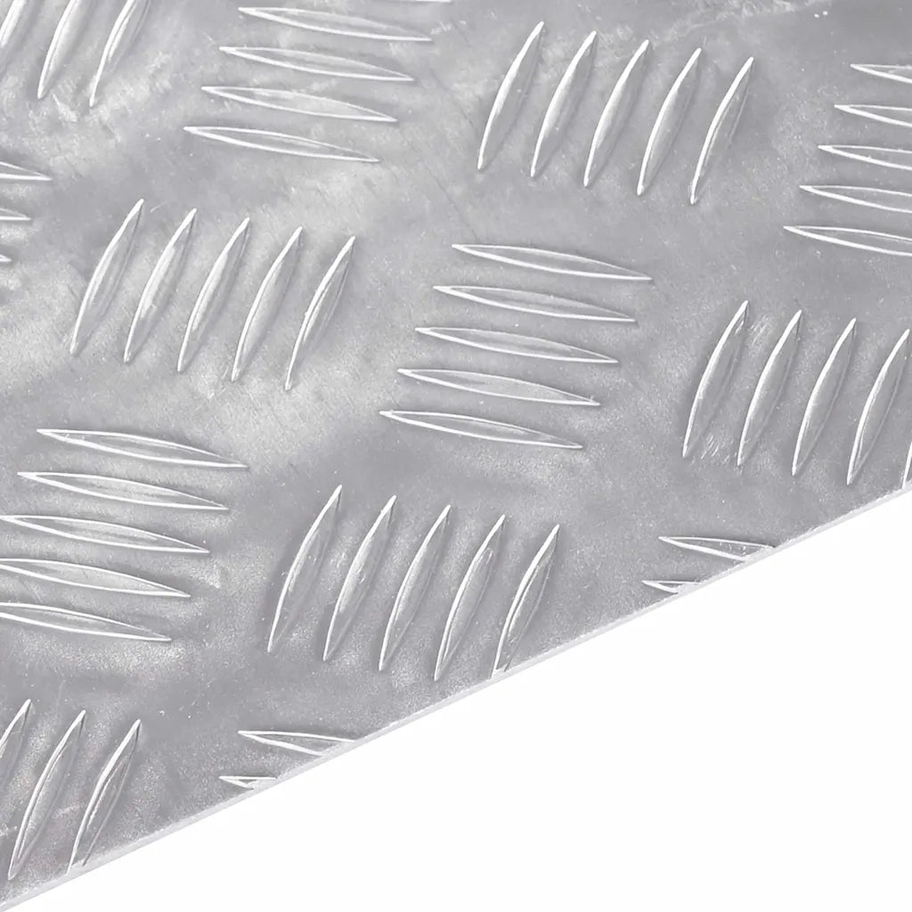 Gradini per Scale 2 pz | Tappetini per scale autoadesivi Argento 100 x 30 cm Alluminio