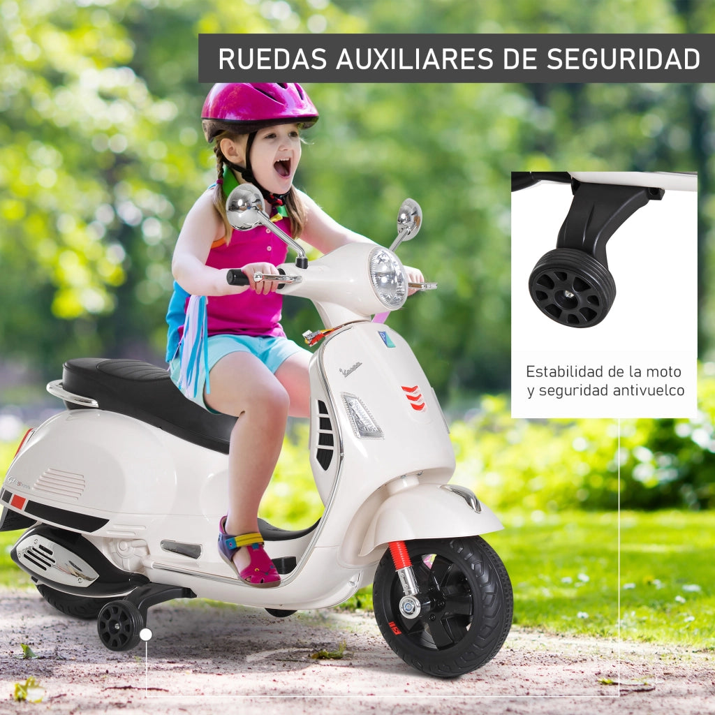 Moto Elettrica per Bambini ¨C Minimal ¨C 3-6 Anni Bianco
