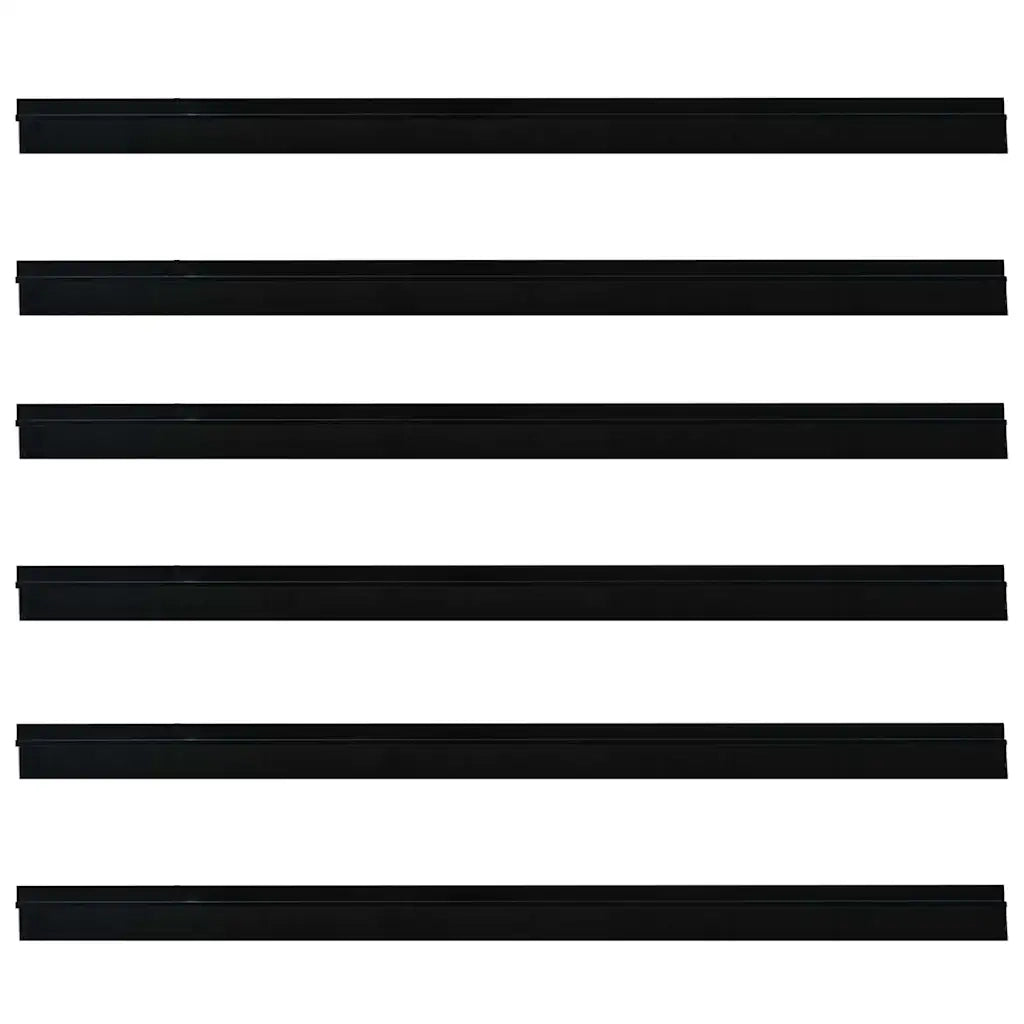 Spazzole per porte autoadesive 6 pcs Nero 100 cm 42019564