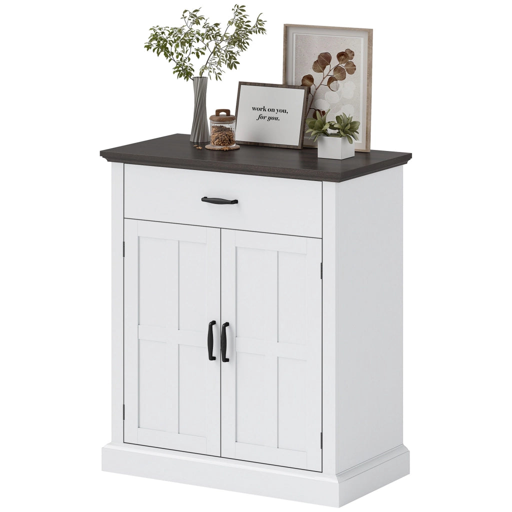 Mobile Ingresso con 2 Ante 1 Cassetto ¨C Xylo ¨C Bianco 75,2x40x91,5 cm