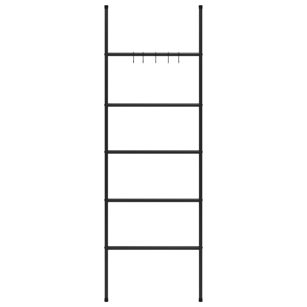 Scala portasciugamani a 5 ripiani nera 58x175 cm in ferro CFW4672828