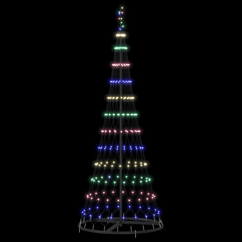 Albero di Natale LED con 230 LED Multicolore 184.5 cm Metallo 42018782