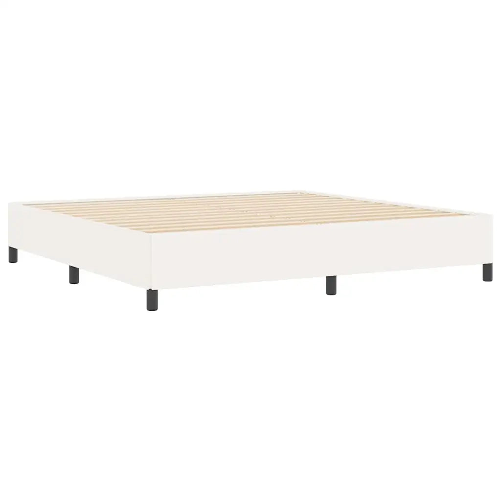Letto a molle Crema 200 x 200 cm Tessuto in Cords 42006989