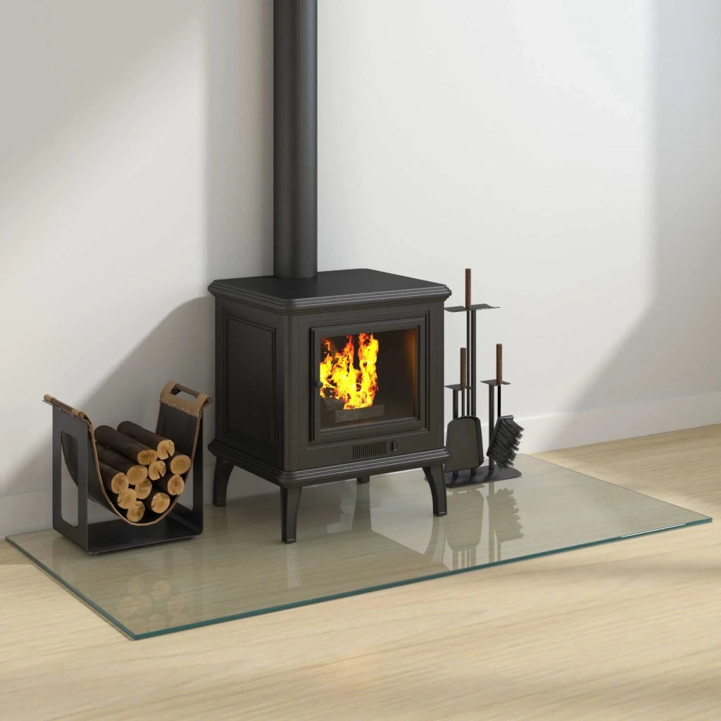 Piastra in vetro per camino Trasparente 120 x 60 cm Vetro 353861