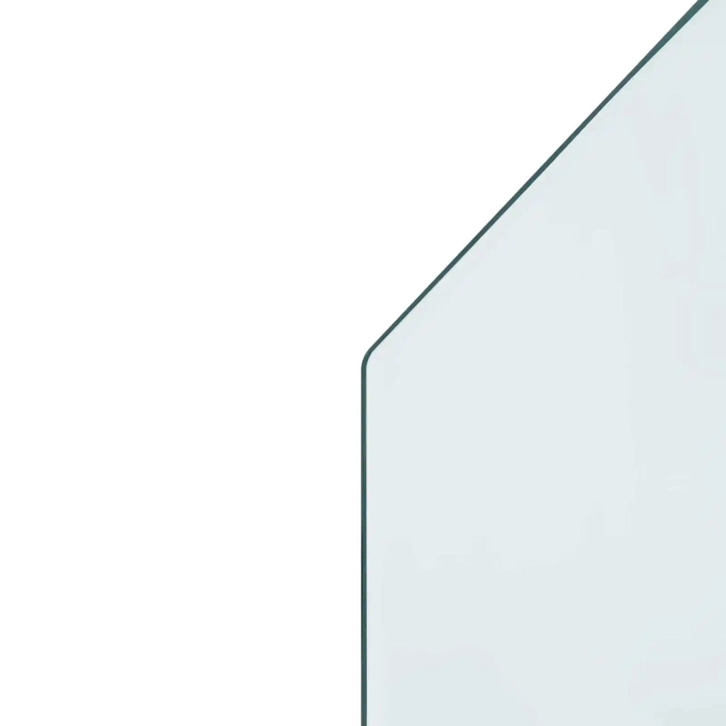 Piastra in vetro per camino Trasparente 80 x 50 cm Vetro 353862