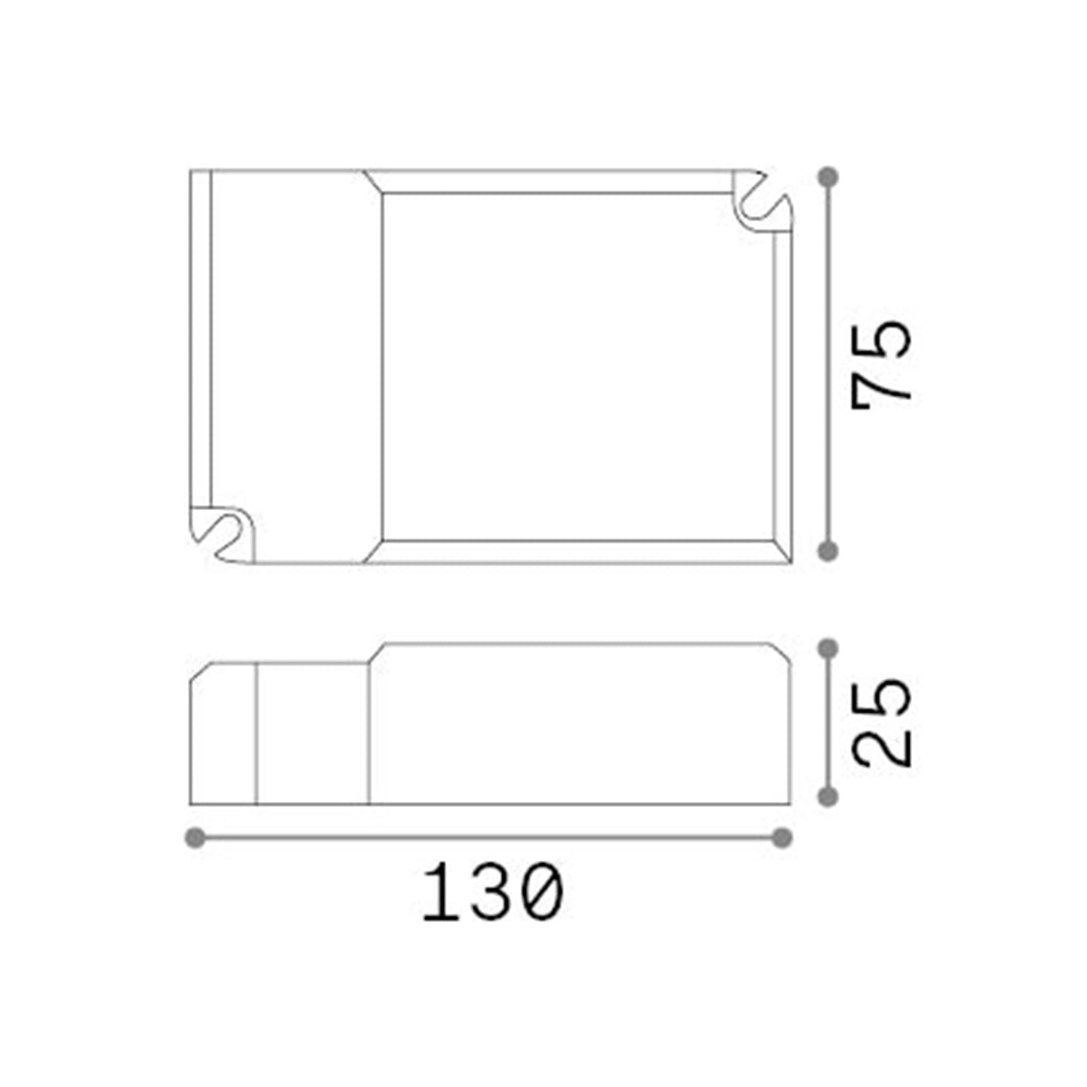 Driver 1-10V Fly Materie Plastiche 68W 1400Ma