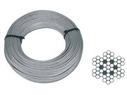 FUNE METALLICA IN ACCIAIO INOX AISI 316 49 FILI- - ø mm.6,0xmt.50 - 1 matassa