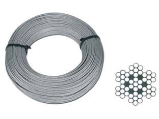 FUNE METALLICA IN ACCIAIO INOX AISI 316 49 FILI- - ø mm.6,0xmt.50 - 1 matassa