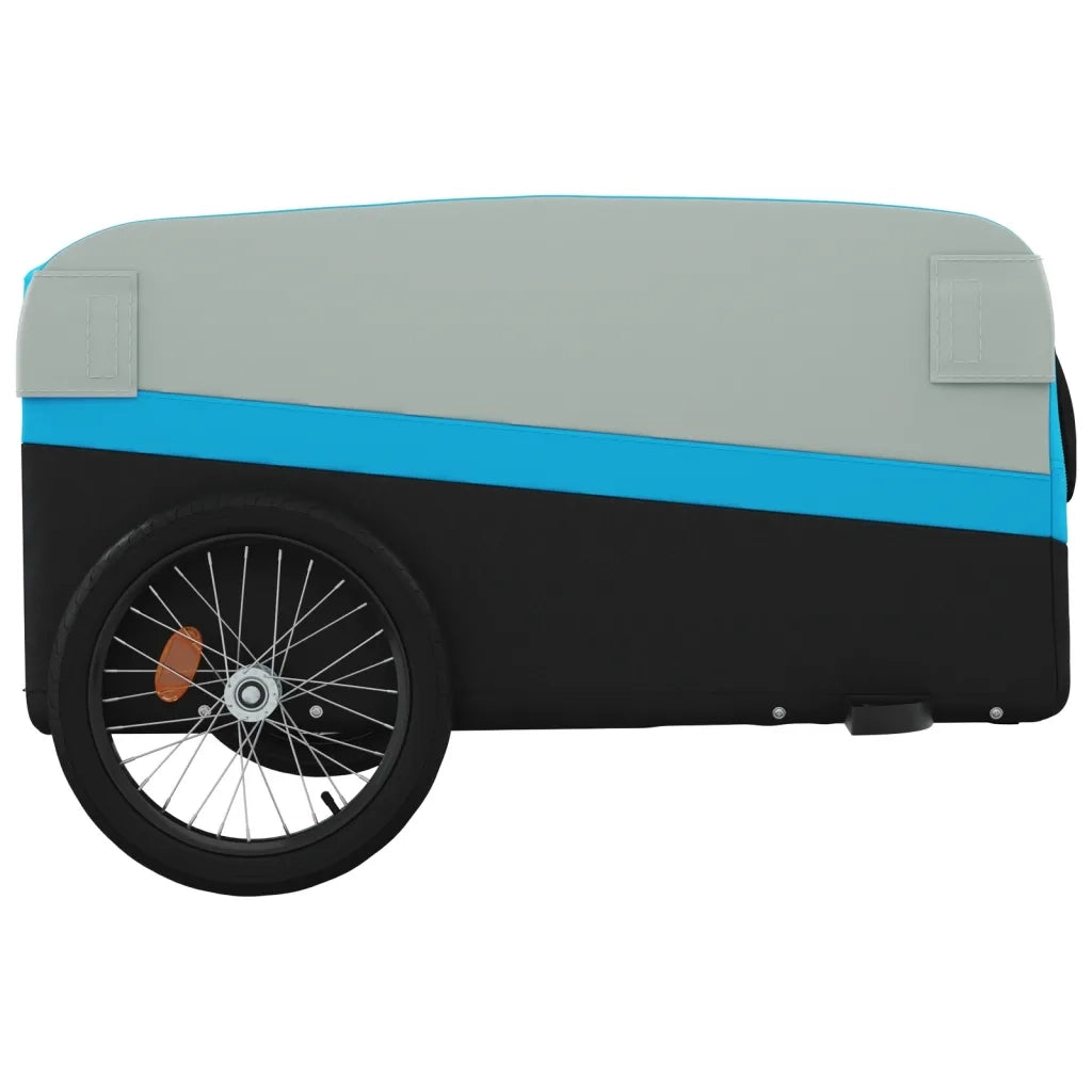 Rimorchio da Bici Nero e Blu 45 kg in Ferro CFW5671190