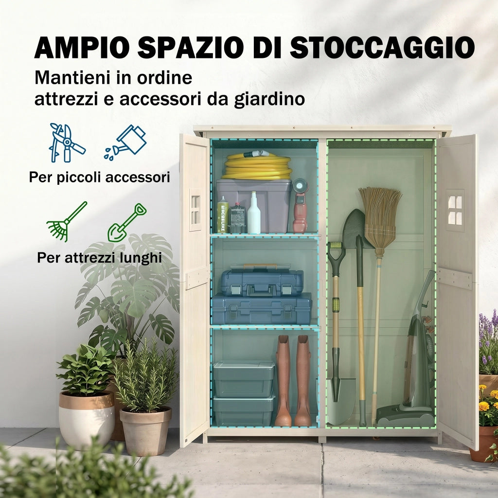 Casetta da Giardino in Legno ¨C zephmum ¨C 127.5x50x164 cm
