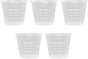 Set di vasi per orchidee 5 pezzi - diametro 14 cm altezza 12 cm - vasi per orchidee in plastica con fori - vaso interno per orchidee