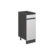 Vicco Mobiletto base per cucina Bianco 30 cm Forma a J, senza piano di lavoro