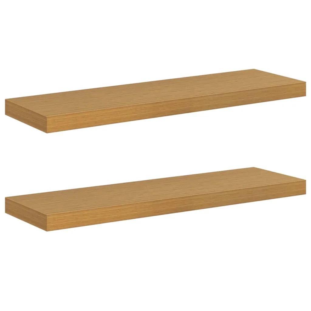 2 pz Scaffale da parete | Ripiano a parete | Mensola a parete Beige 80 x 23,5 x 4 cm