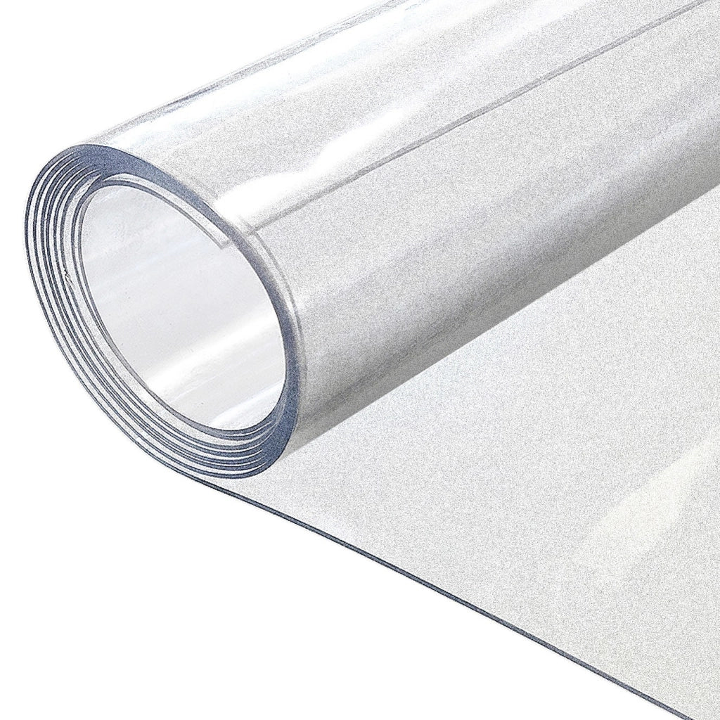 Tovaglia Trasparente Satinata Pellicola Pvc Opaca Copritavolo Antimacchia Spessa 100x480 Cm Chiara