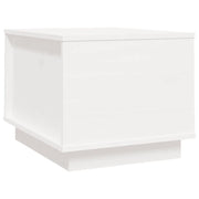 Tavolino da salotto | Tavolino da caff¨¨ | Tavolino da Soggiorno Bianco 40x50x35 cm Legno Massello di Pino