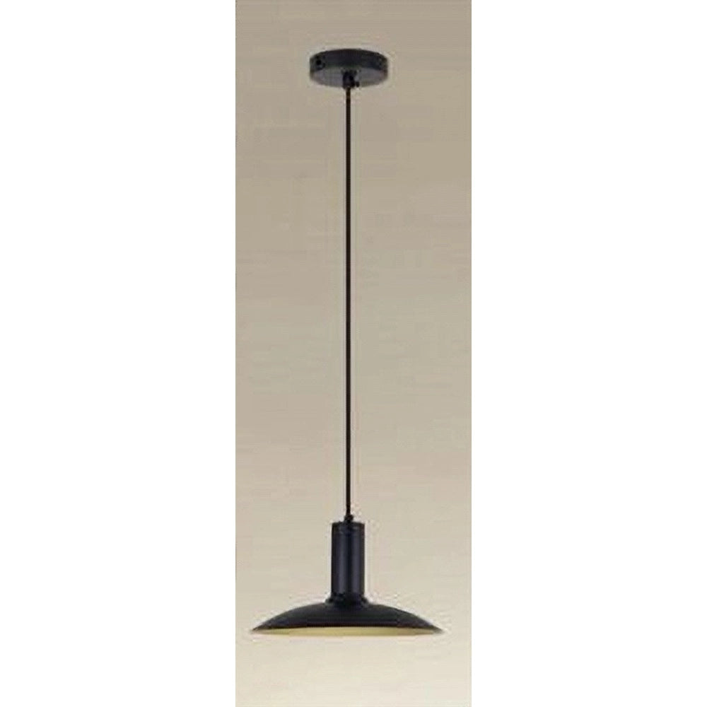 Trade Shop - Lampadario A Sospensione Moderno Con Paralume Semisfera In Ferro Nero Oro E27 33795 -