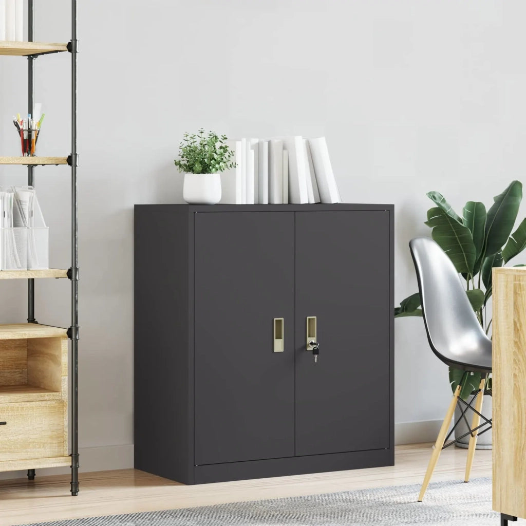 Armadio Nero 80 x 40 x 90 cm Acciaio CFW9707182