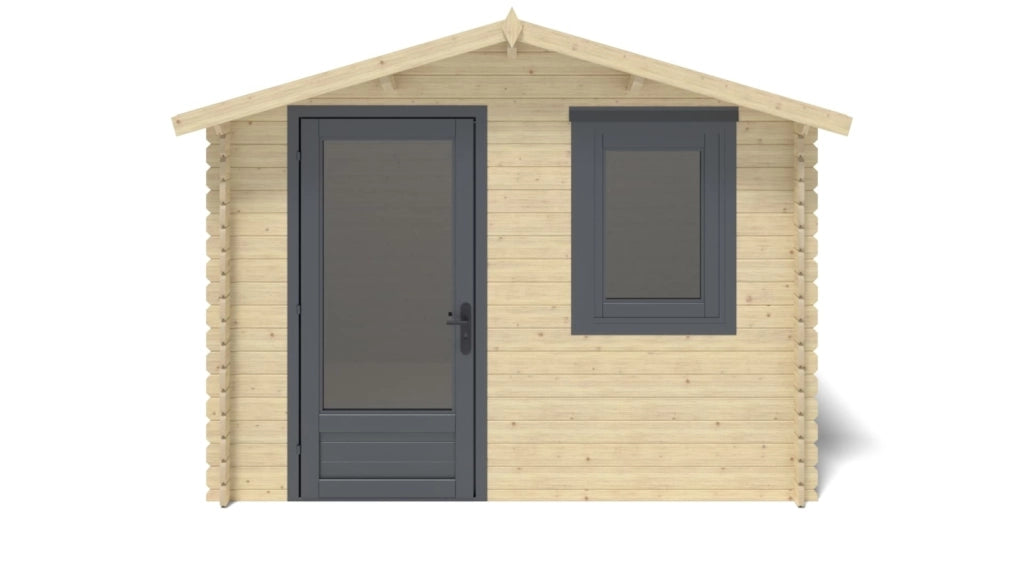 Casetta da giardino in legno - 7.5m2 - 3x2.5m - 28mm - colore: naturale - DOM755 - ALTANKA
