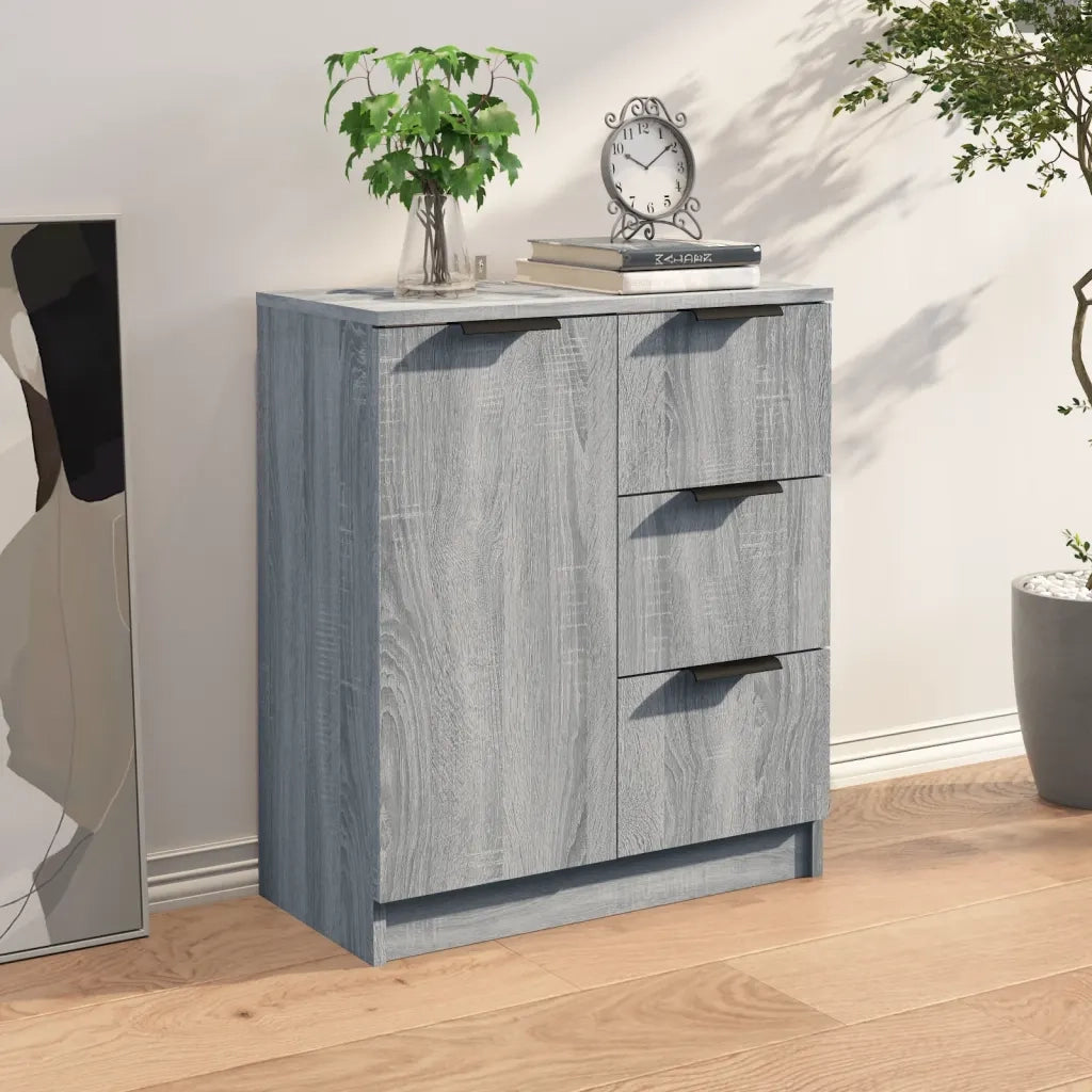 Credenza-Buffet-Armadio da cucina Grigio Sonoma 60x30x70 cm in Legno tecnico 200357