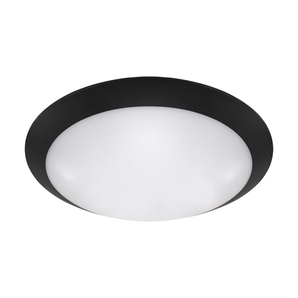 Plafoniera esterna IP65 nera Ø30 2xE27 15W Metys Struhm