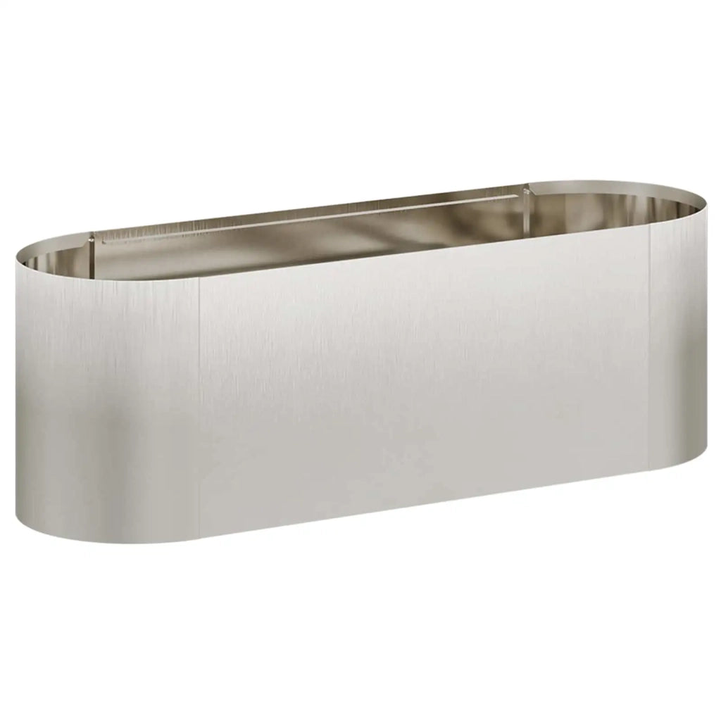 Letto rialzato da giardino Acciaio Inox 120 x 40 x 40 cm 8011688