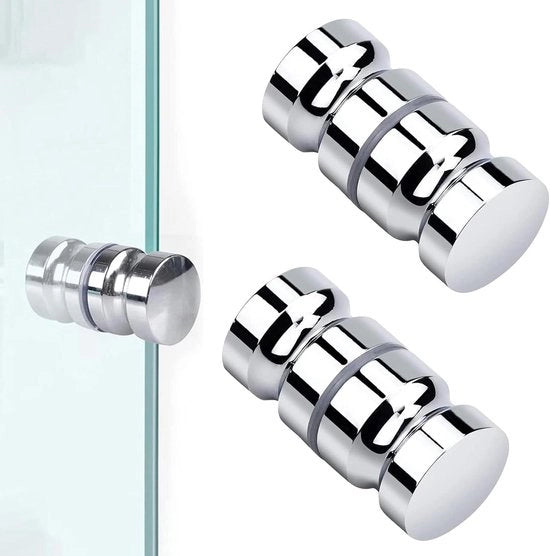 Viti a douchetta 2 pezzi M8 x 30 mm - Acciaio inossidabile - Per porte in vetro - Porta scorrevole .